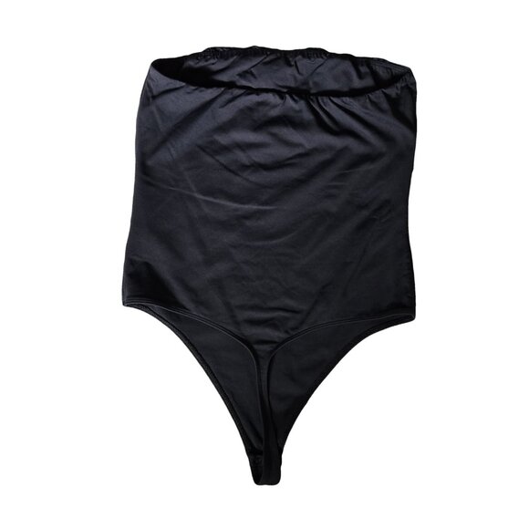 Aritzia BABATON CONTOUR Black Strapless Bodysuit L - Picture 2 of 5